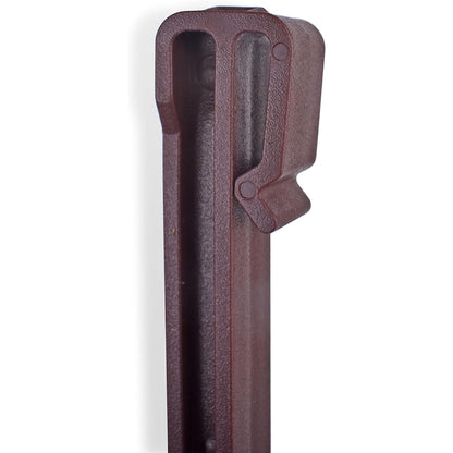 bgreenltd 40 Pcs Landscape Edging Stakes 24.5 cm - Durable Plastic Ground Stakes for Lawn Edging - Garden Brown Spikes
